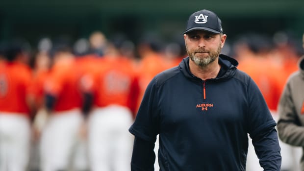 Auburn baseball coach Butch Thompson
